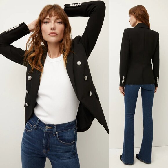 Veronica Beard Jackets & Blazers - NWT Veronica Beard Miller Blazer Dickey Jacket in Black Stretch Sz 12 Lightweigh